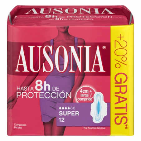 COMPRESA AUSONIA SUPER ALAS 12 UND