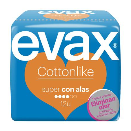 COMPRESA EVAX COTONLIKE SU/ALAS 12U