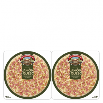 PACK PIZZA JAMON Y QUESO...