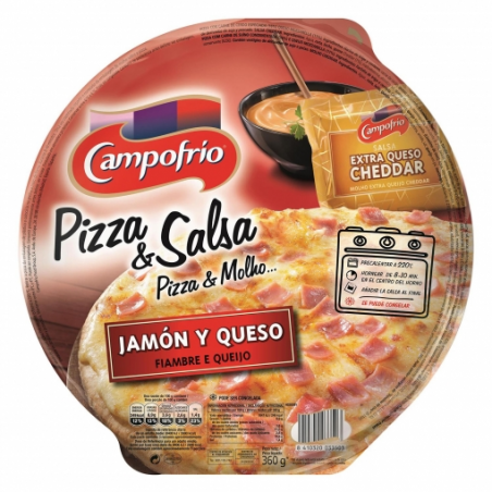 PIZZA CAMPOFRIO JAMON/QUESO 360 GR.