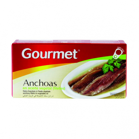 ANCHOAS GOURMET AC. VEGETAL 27 G.