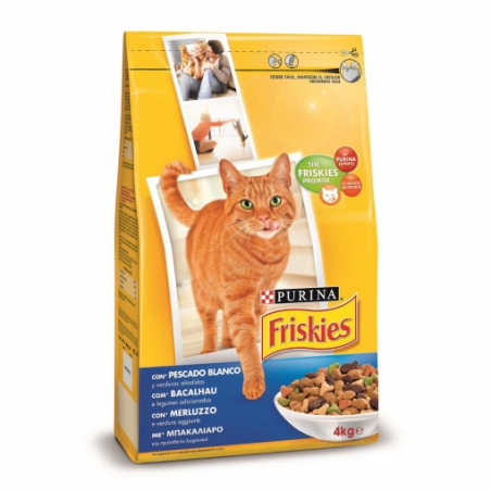FRISKIES GATO PESCADO Y VERDURAS  4 K.