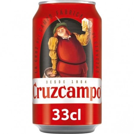 CERVEZA CRUZCAMPO LATA 33 CL.