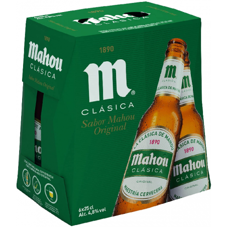 CERVEZA MAHOU 250 C.C. P/6 U.