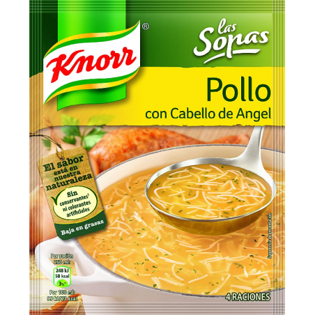 SOPA KNORR POLLO C/CABELLO DE ANGEL