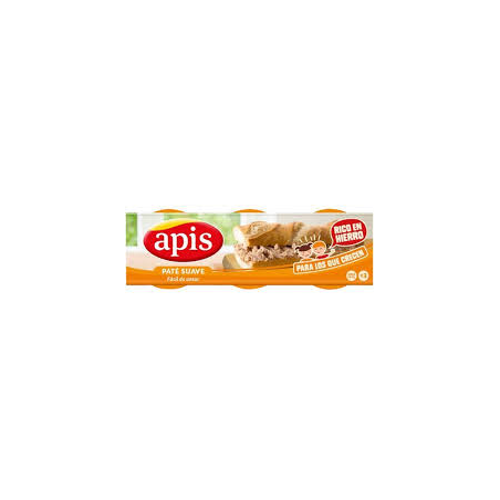 PATE FOIE-GRAS APIS 80 GR. P/3 U.