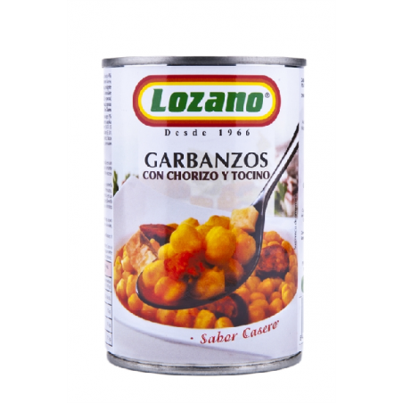 GARBANZOS C/CHORIZO LOZANO 420GR