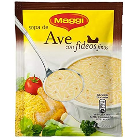 SOPA MAGGI AVE CON FIDEOS 78 GR.