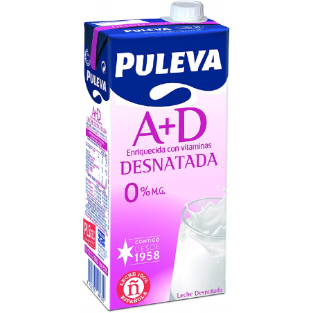 LECHE PULEVA 1 L. BR. DESNATADA