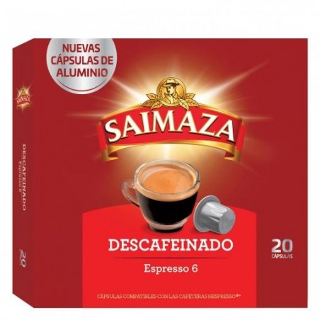 CAFE SAIMAZA CAPSULA (NESPRESSO) DESCAF 