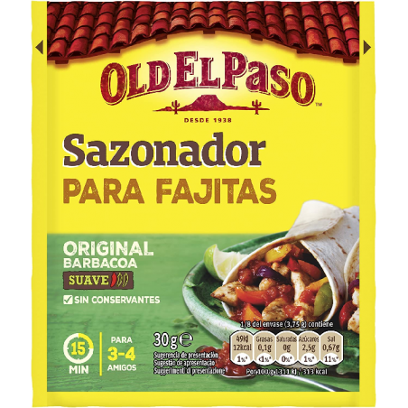 OLD EL PASO SAZONADOR FAJITA 30 g