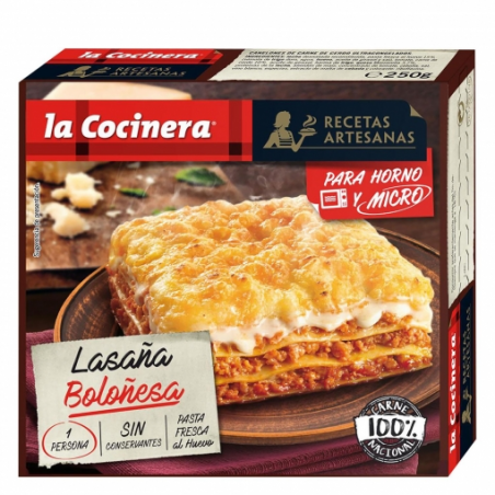 LASAÑA LA COCINERA BOLOÑESA 500 GR.