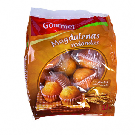 MAGDALENAS GOURMET REDONDAS 350 G.