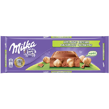 MILKA WHOLE HAZELNOOT 100GR