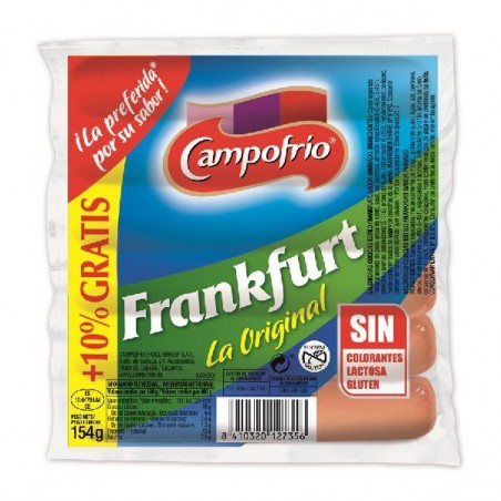 SALCHICHA FRANKFURT CAMPOFRIO 140 G
