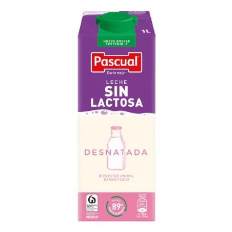 LECHE PASCUAL SIN LACTOSA DESN. 1 L
