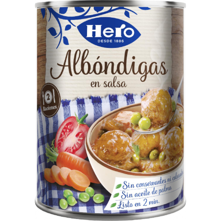 ALBONDIGAS SALSA HERO 1/2 KG.