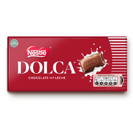 CHOCOLATE DOLCA C/LECHE 100 GR.