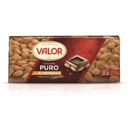 CHOCOLATE VALOR PURO ALMENDRA 250 G