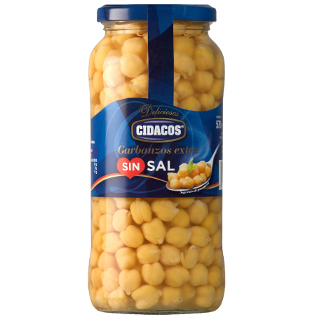 GARBANZO CIDACOS SIN SAL 570 G