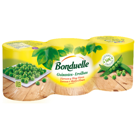 GUISANTES BONDUELLE FINAS 3X140GR