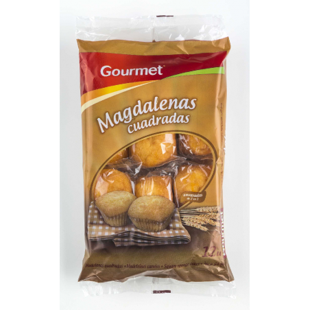 MAGDALENAS GOURMET CUADRADA 350 G.