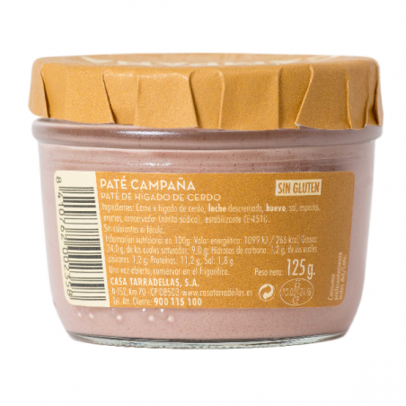 PATE TARRADELLAS CAMPAÑA 125 G