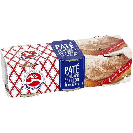 PATE FOIE-GRAS PAMPLONICA 80 GR. P/3 AF.