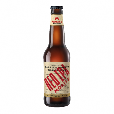 CERVEZA MORITZ RED IPA BOT.33CL5.9º