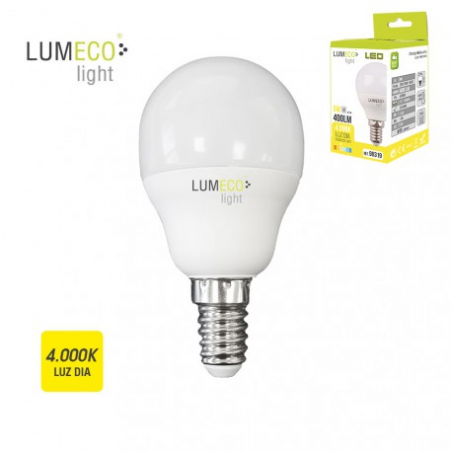 BOMBILLA ESFERICA LED - E14 - 5W - 400 L