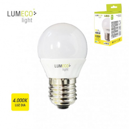 BOMBILLA ESFERICA LED - E27 - 5W - 400 L