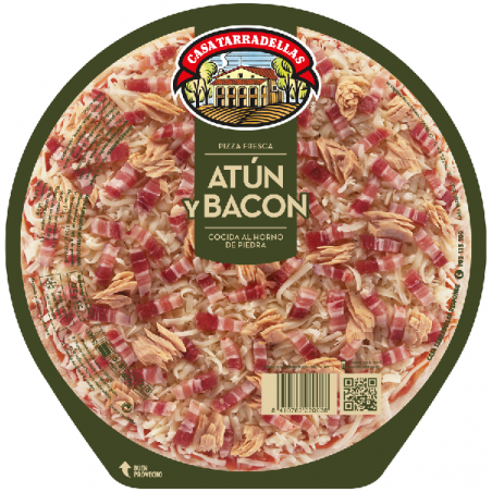 PIZZA TARRADELLAS ATUN/BACON 430 G.