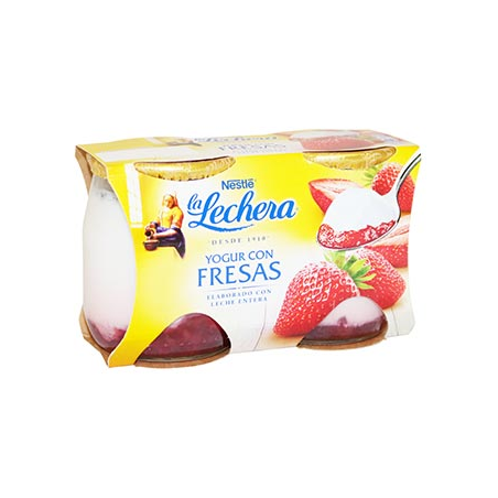 YOGUR CON FRESA LA LECHERAX2 250GR