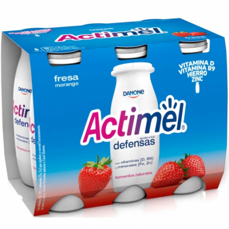 ACTIMEL DANONE FRESA P/6 