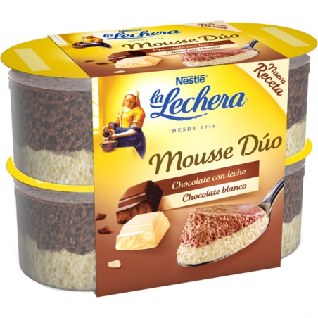 MOUSSE CHOCO/CHOCO BLANCO LA LECHERA