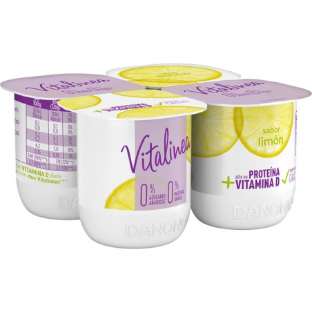 YOGUR VITALINEA SABOR LIMON  P/4 500G