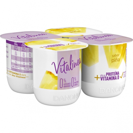 YOGUR VITALINEA SABOR PIÑA  P/4 500G