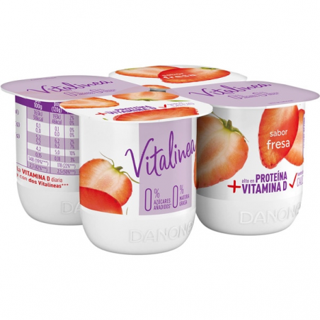 YOGUR VITALINEA SABOR FRESA P/4 500G