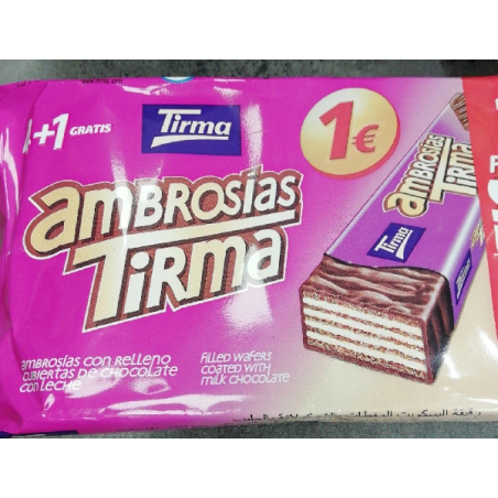 AMBROSIAS TIRMA CHOCO LECHE 4X21,5G