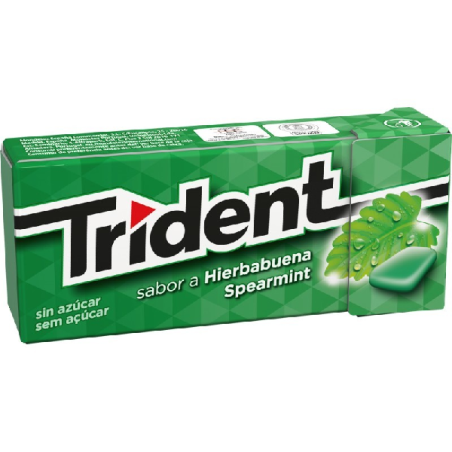 CHICLE TRIDENT GRAGEA HIERBABUENA 13.5G