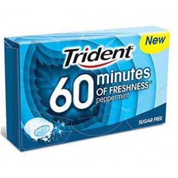 CHICLE TRIDENT 60 MINUTOS...