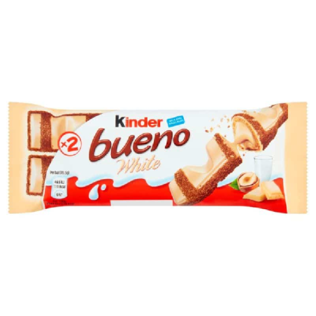 SNACKS KINDER BUENO WHITE T-2 39GR