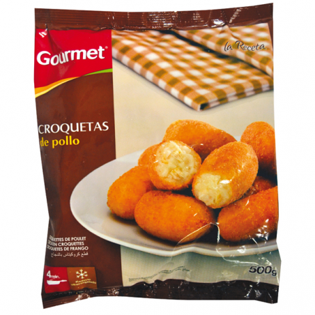 CROQUETAS GOURMET POLLO 500 GRS