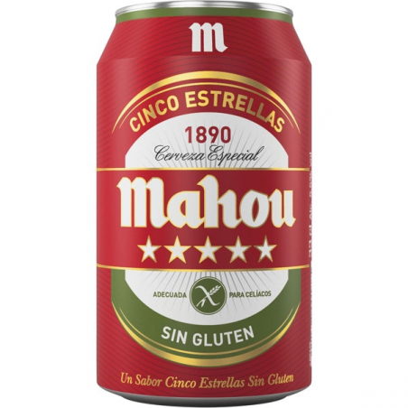 CERVEZA MAHOU 5 ESTRELLAS SIN GLUTEN