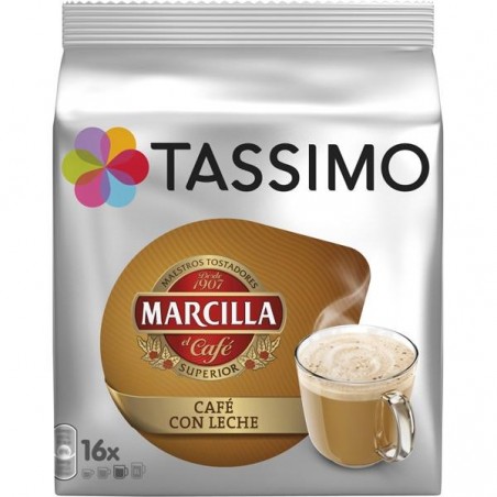 CAFE TASSIMO MARCILLA CON LECHE 16 CAP