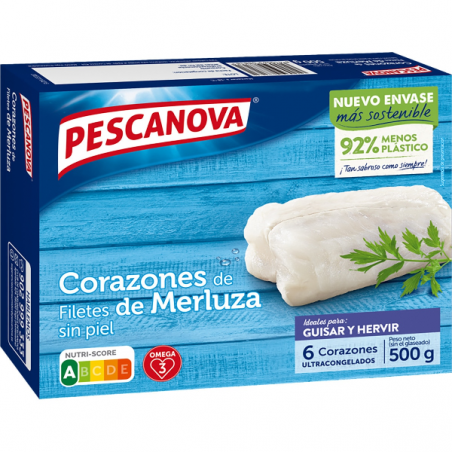 MERLUZA PESCANOVA CORAZON 500G