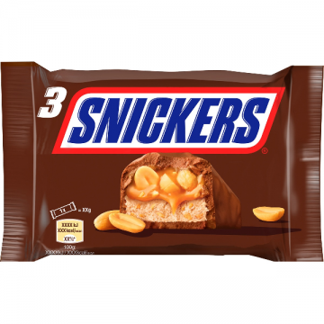 BARRITA SNICKERS P/3 150 G.