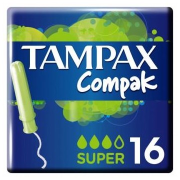 TAMPON TAMPAX COMPAK SUPER...
