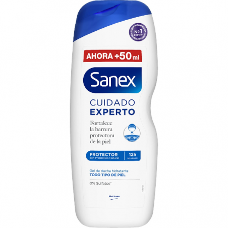 GEL SANEX DERMO C/PREBIOTICO NATU600 ML.