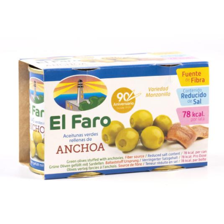 ACEITUNAS EL FARO RELL. 125 GR. P/3